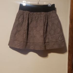Simply Vera Wang Textured Cotton Mini Skirt  Size
